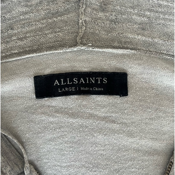 ALLSAINTS LIGHTWEIGHT FULL ZIP HOODIE - Picture 3 of 8
